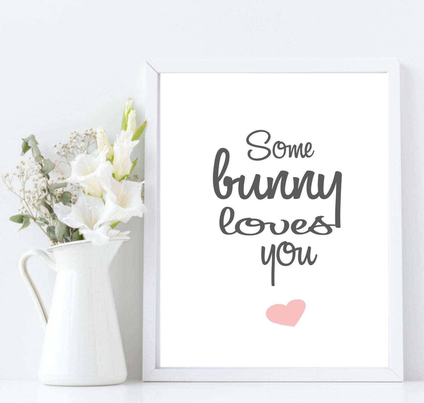 Some Bunny Loves You Print | Easter Wall Art