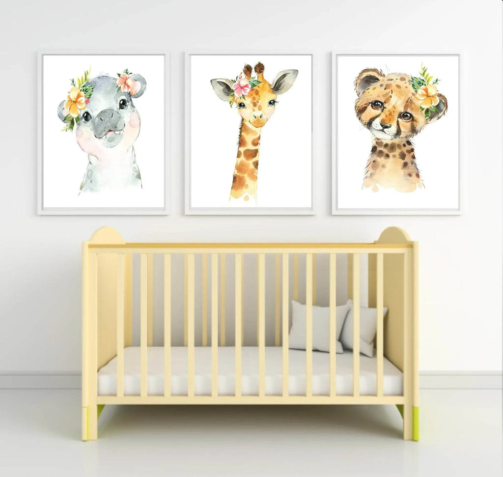 Collection Of Personalised Sweet Animals Prints | Kids Wall Art - Larosier Prints