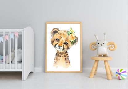 Collection Of Personalised Sweet Animals Prints | Kids Wall Art Cheater Cub