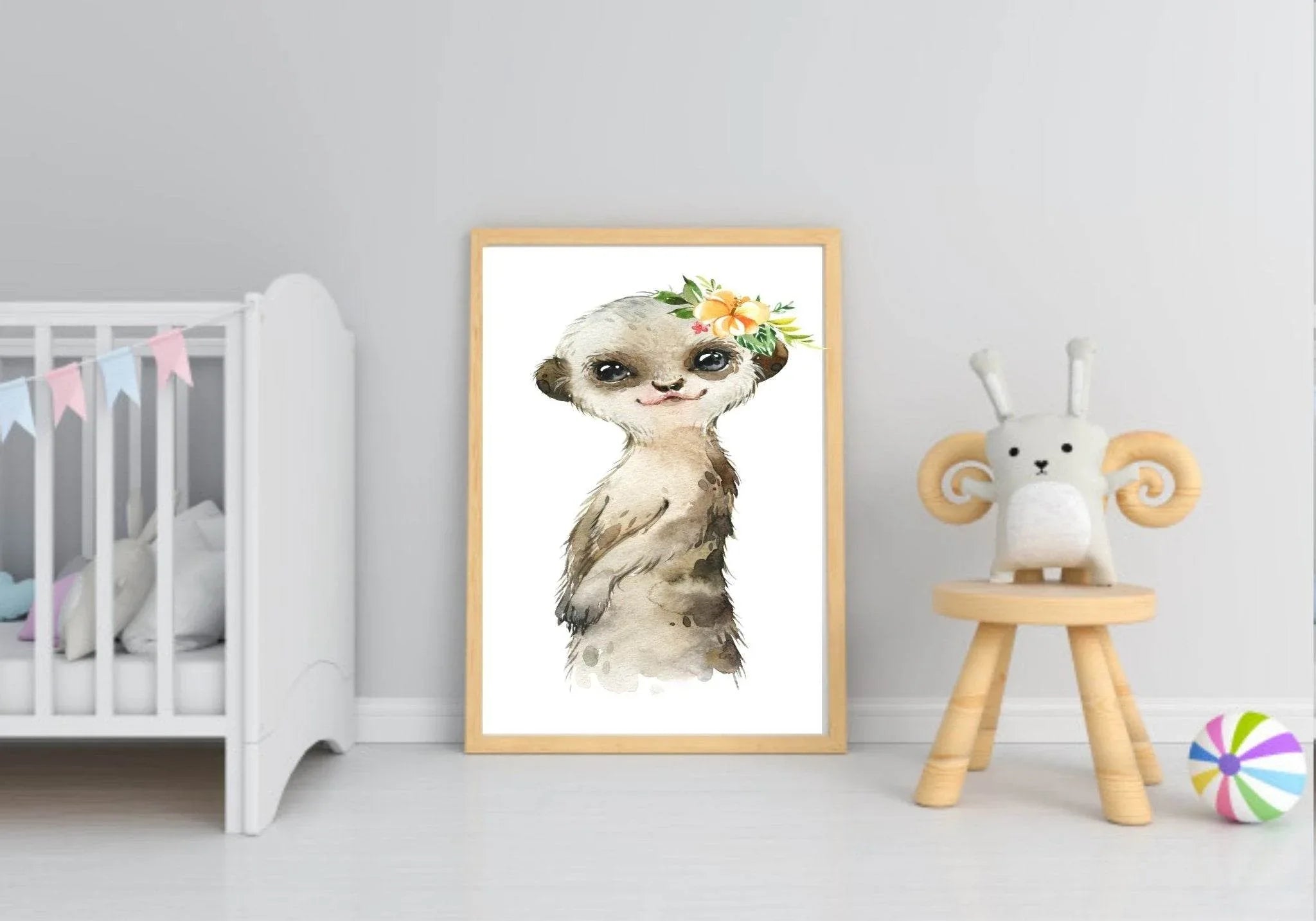 Collection Of Personalised Sweet Animals Prints | Kids Wall Art - Larosier Prints