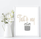 That's My Jam Print | Fun Music Kitchen Wall Art - Larosier Prints