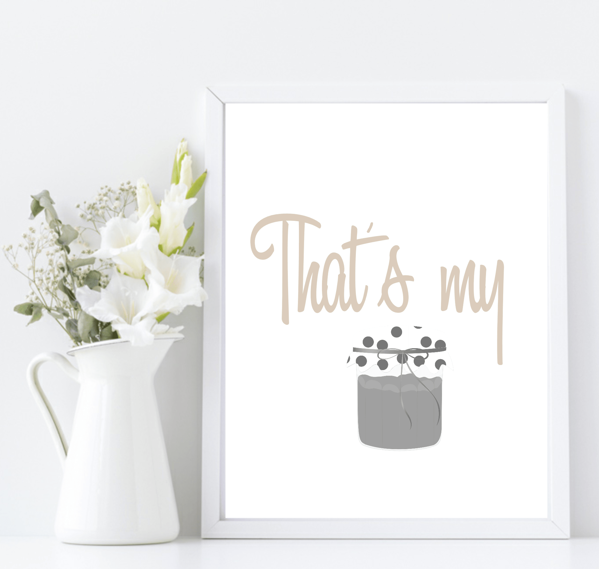 That's My Jam Print | Fun Music Kitchen Wall Art