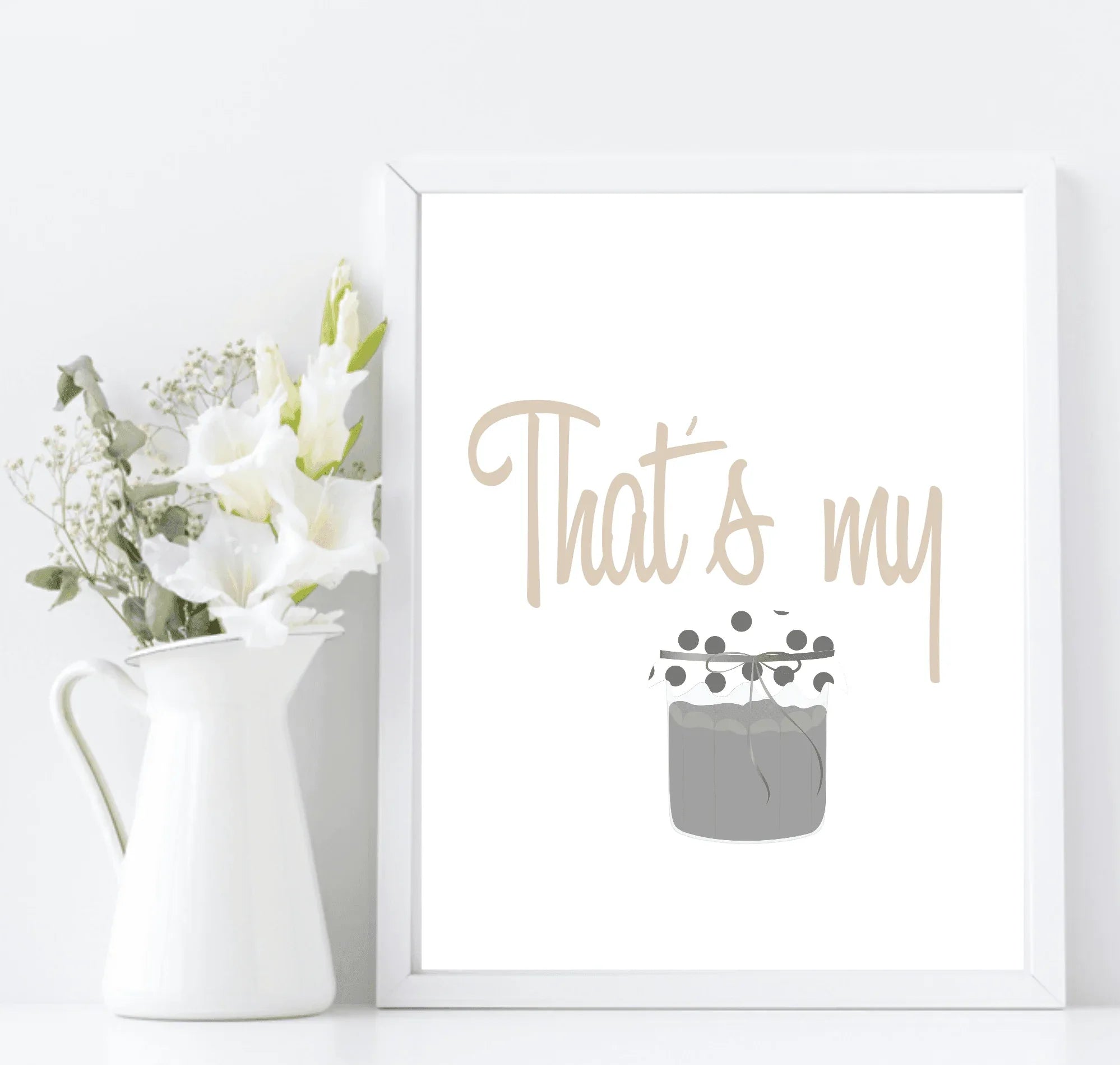 That's My Jam Print | Fun Music Kitchen Wall Art - Larosier Prints