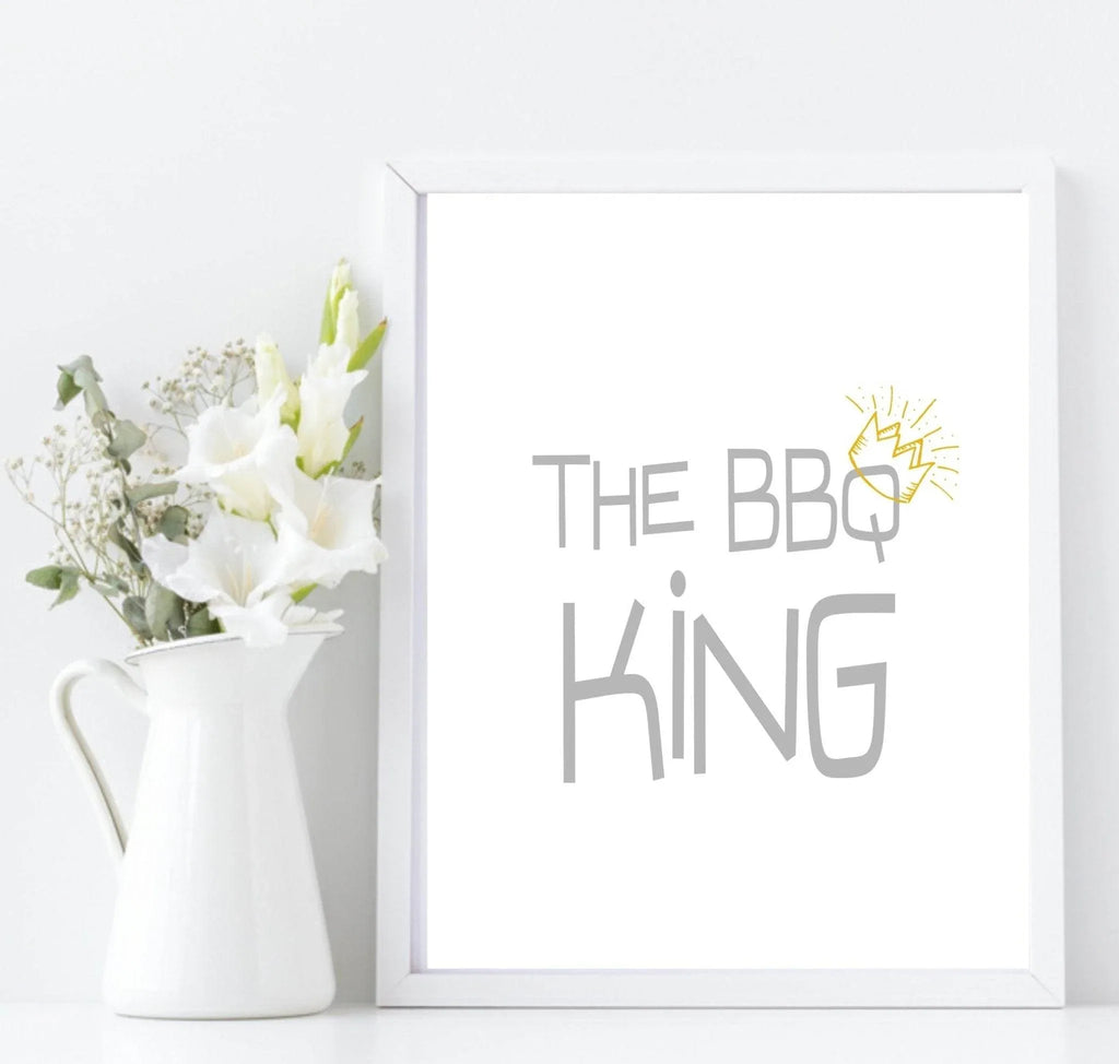 The BBQ King Print | Outdoor Wall Art - Larosier Prints