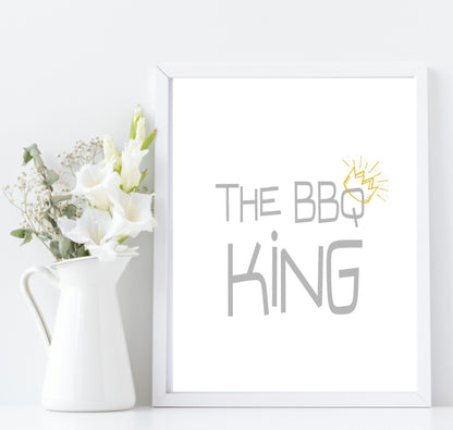 The BBQ King Print | Outdoor Wall Art