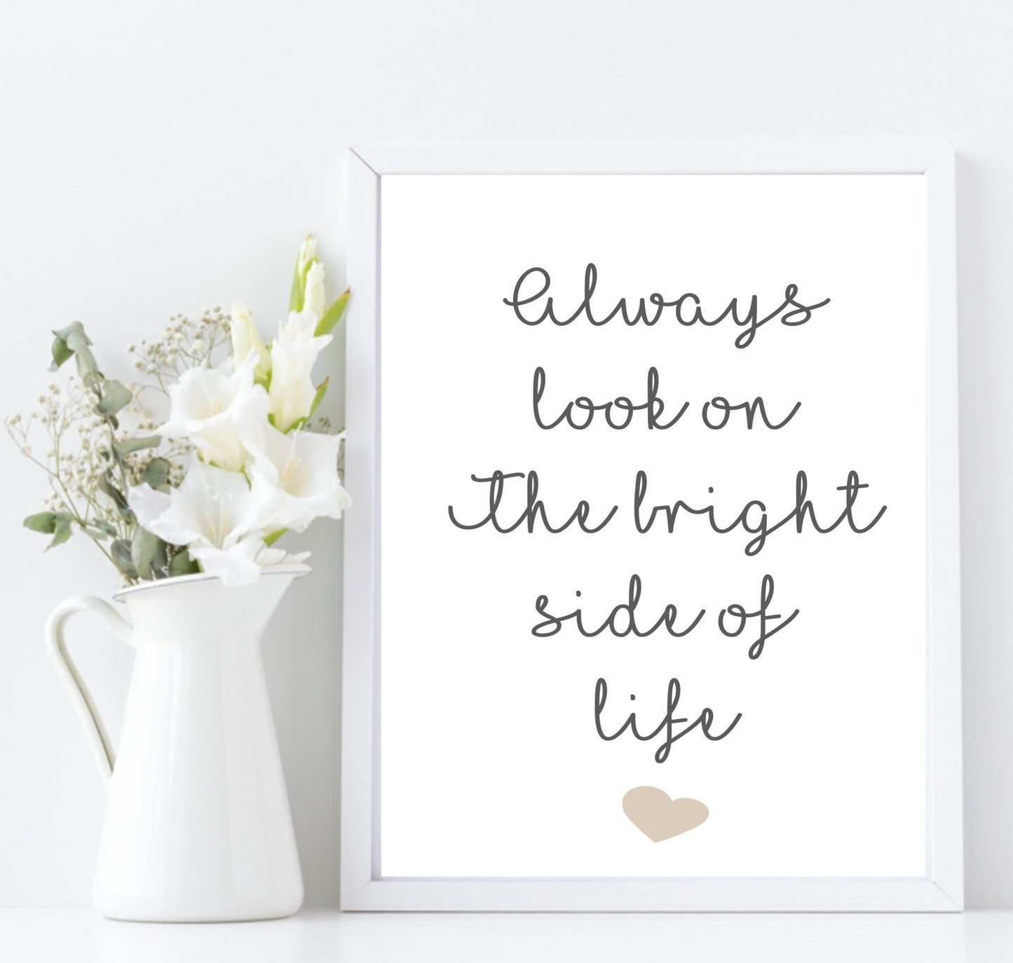 The Bright Side Of Life Print | Motivational Wall Art