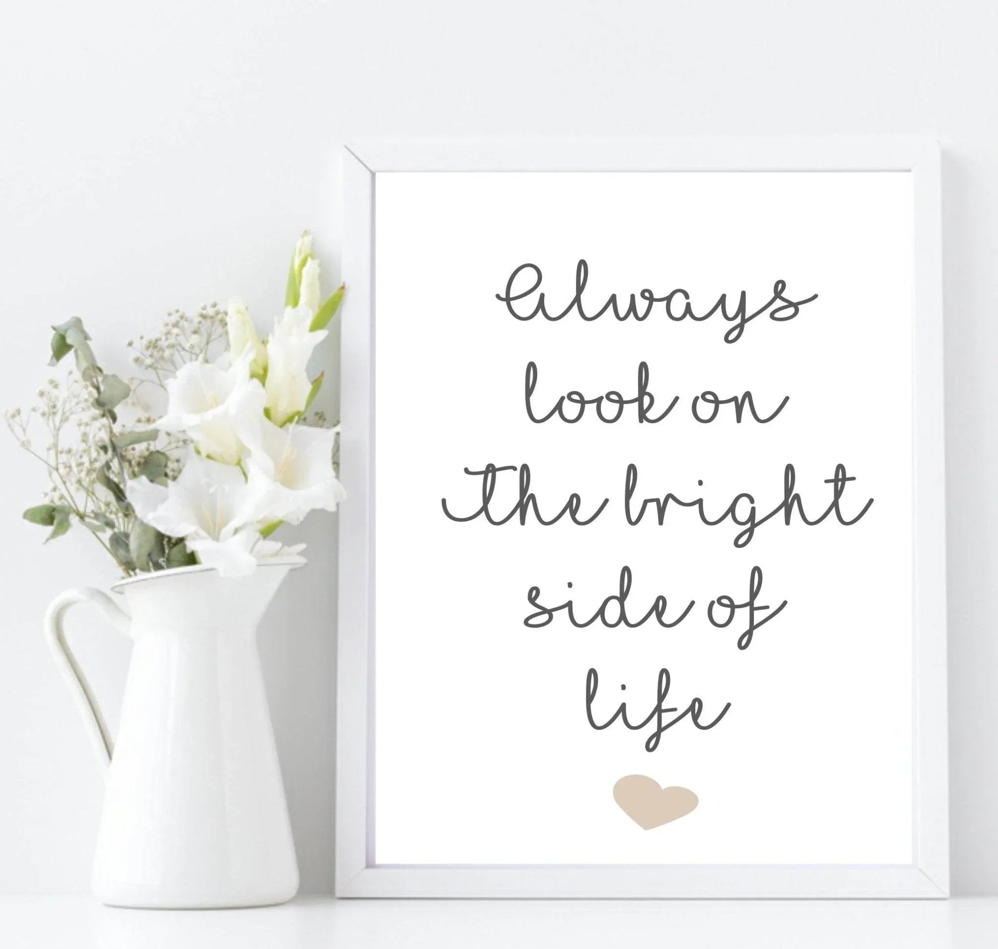 The Bright Side Of Life Print | Motivational Wall Art - Larosier Prints