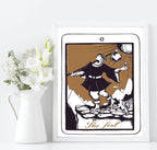 The Fool Tarot Card Print | The Major Arcana | Celestial Wall Art - Larosier Prints