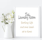 The Laundry Room Print | Sorting Life Out One Load At A Time | Laundry Wall Art - Larosier Prints
