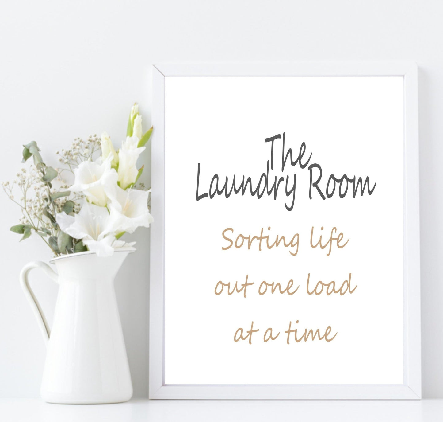 The Laundry Room Print | Sorting Life Out One Load At A Time | Laundry Wall Art