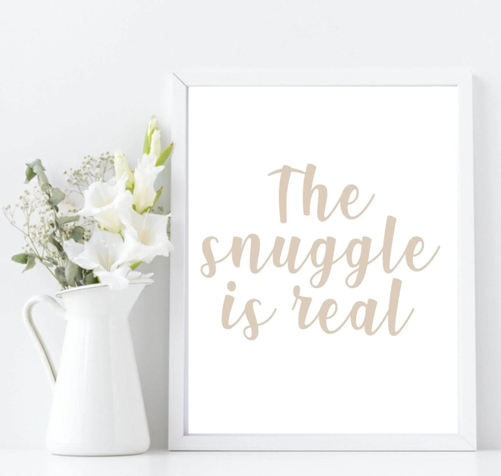 The Snuggle Is Real Print | Family Wall Art - Larosier Prints