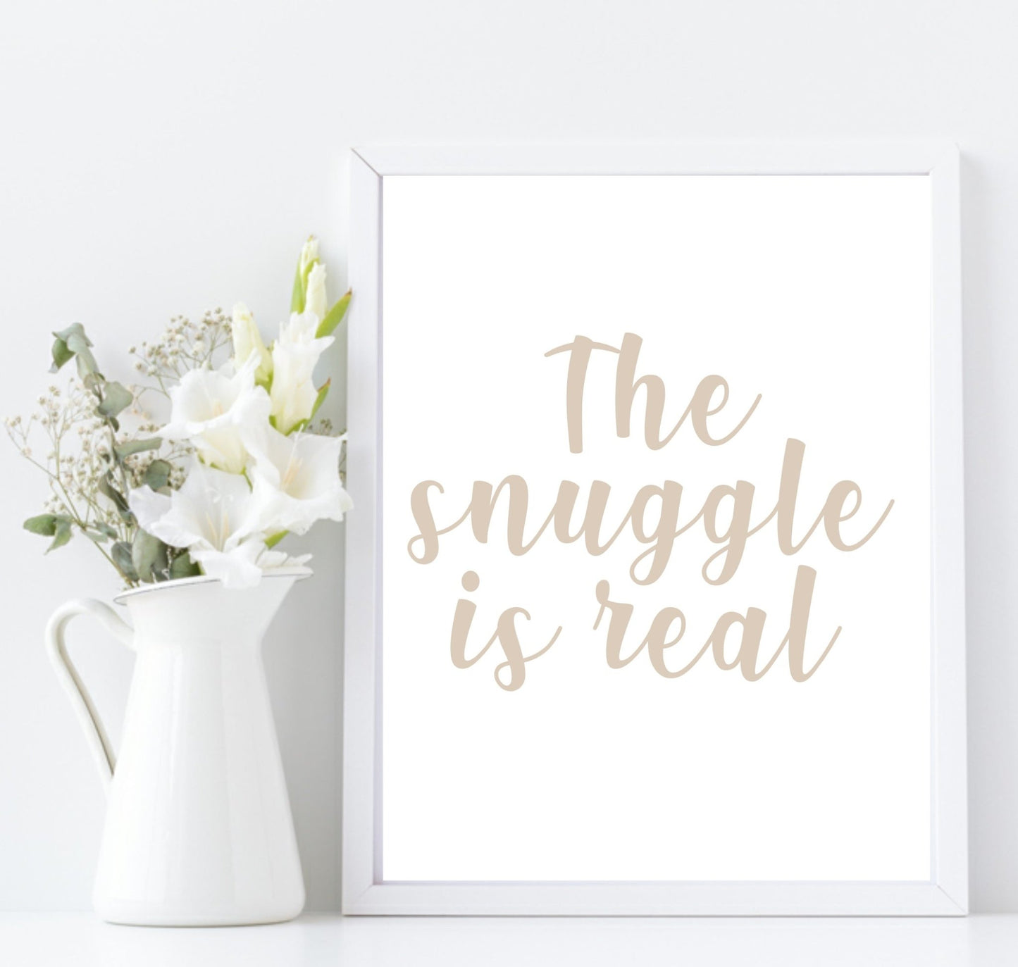 The Snuggle Is Real Print | Family Wall Art