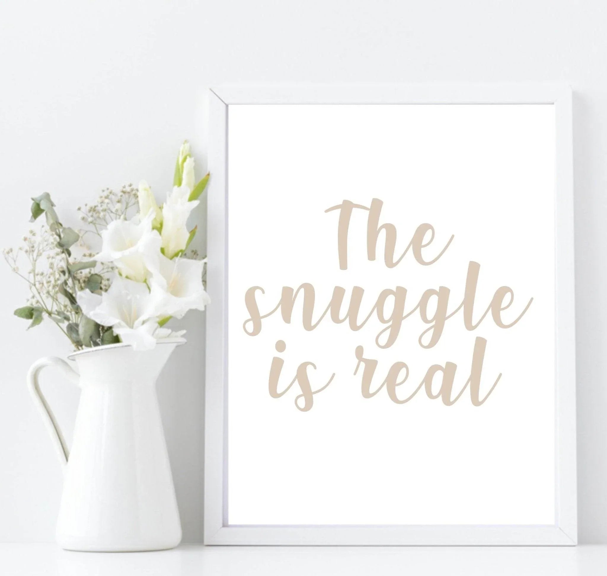 The Snuggle Is Real Print | Family Wall Art - Larosier Prints