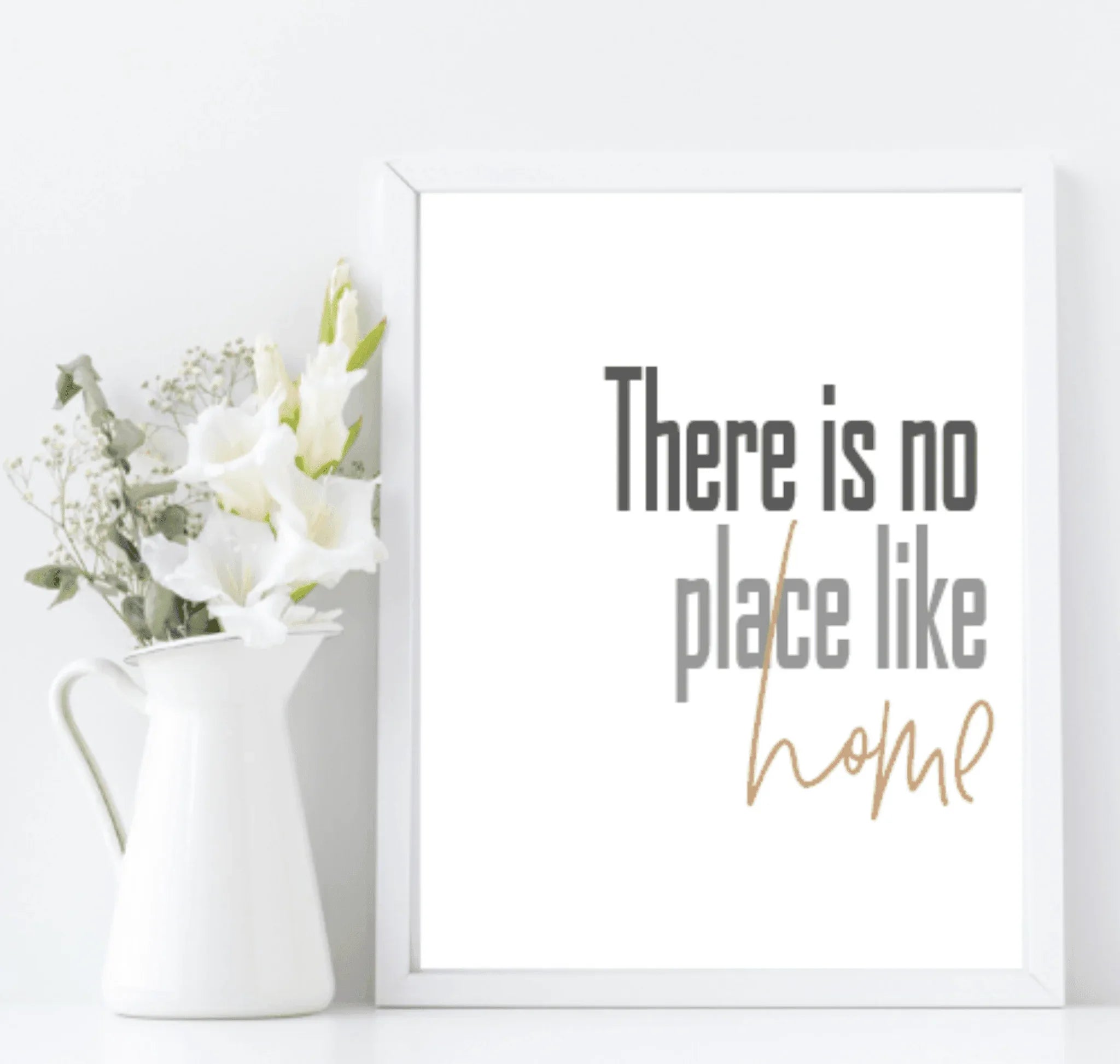 There Is No Place Like Home Print | New House Wall Art - Larosier Prints