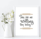 They See Me Rolling Print | Fun Music Kitchen Wall Art - Larosier Prints