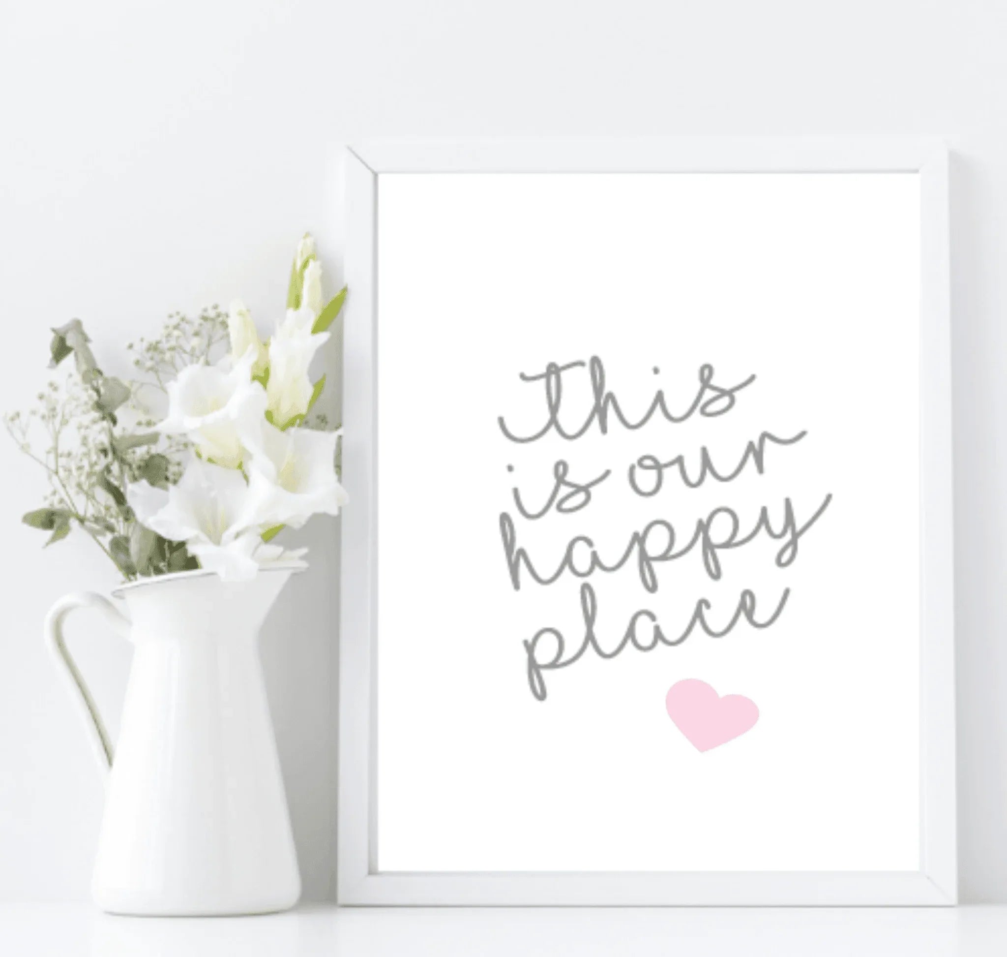 This Is Our Happy Place Print | Home Wall Art - Larosier Prints