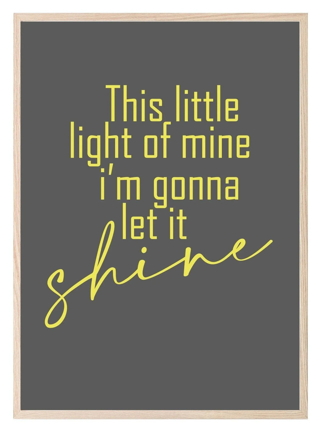 This Little Light Of Mine Print | Nursery & Play Room Wall Art - Larosier Prints