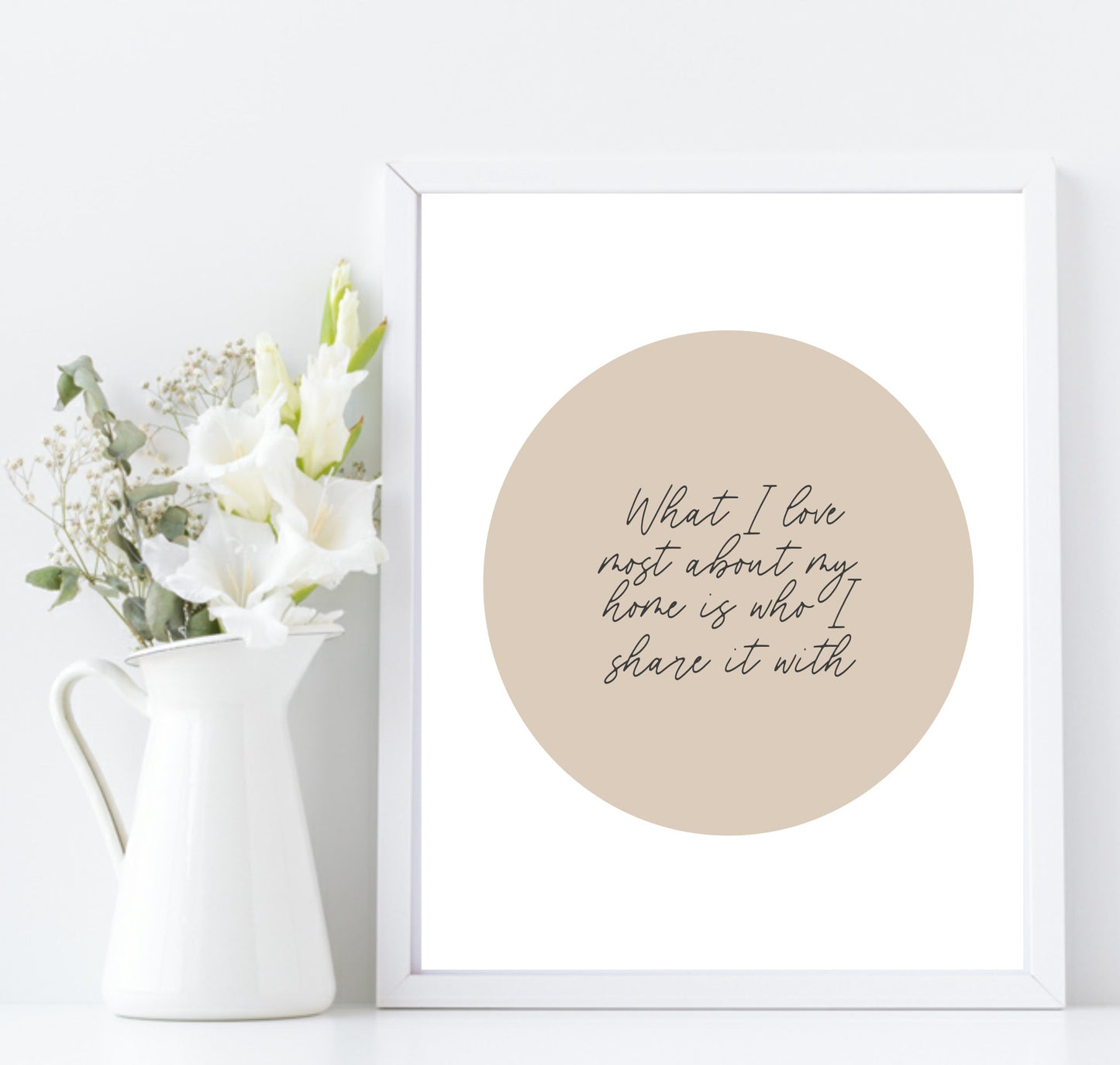 What I Love Most Print | Family Wall Art