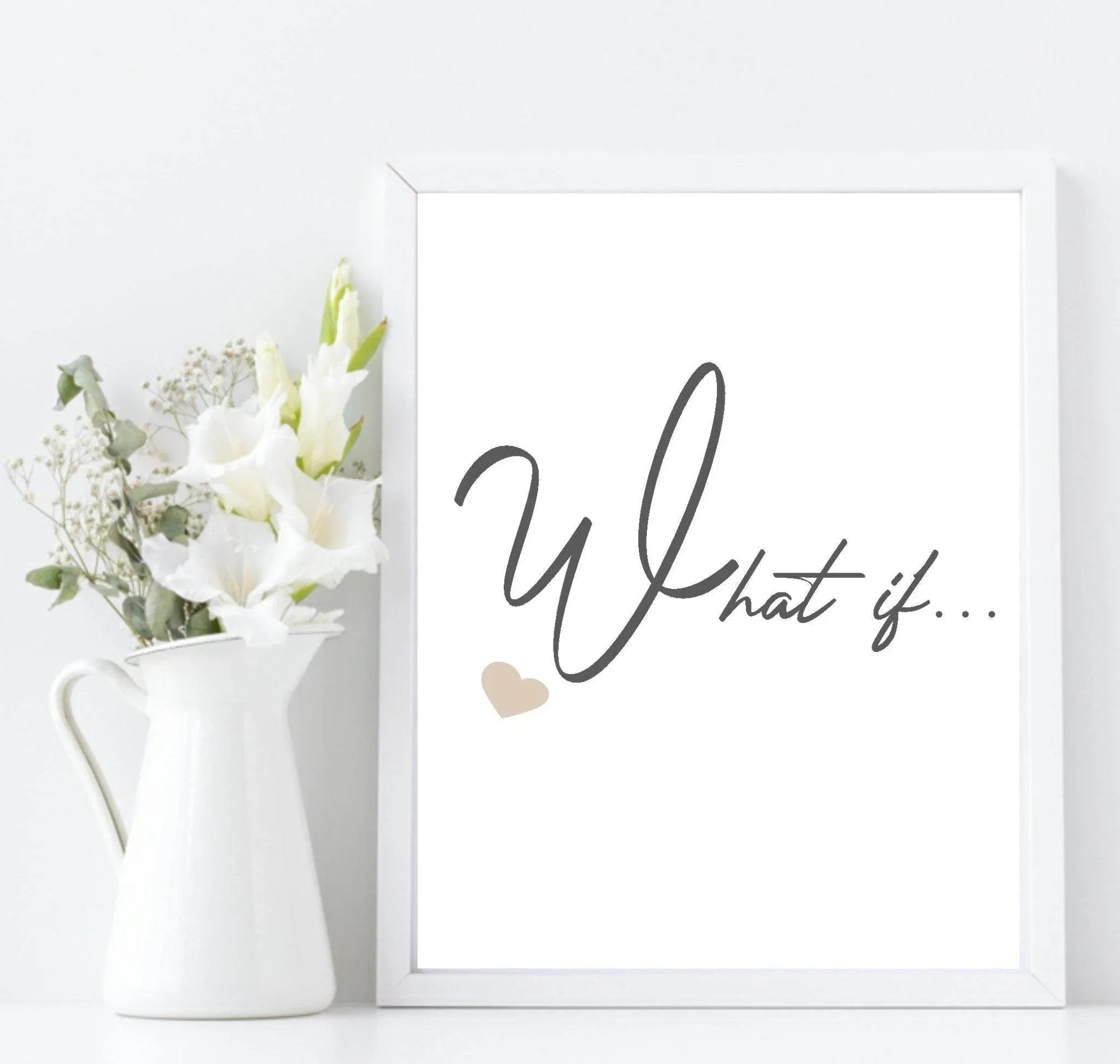 What If Print | Thought Provoking Wall Art - Larosier Prints