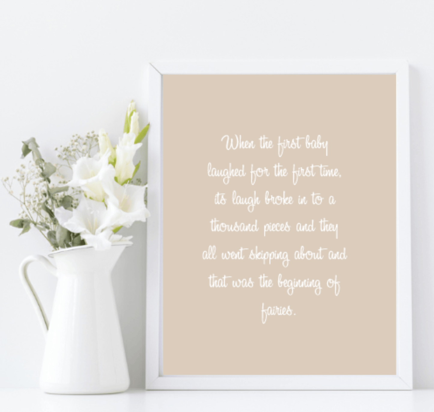 When The Baby Laughed For The First Time Print | Nursery Wall Art