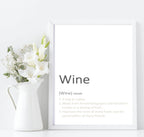 Wine Definition Print | Fun Wall Art - Larosier Prints