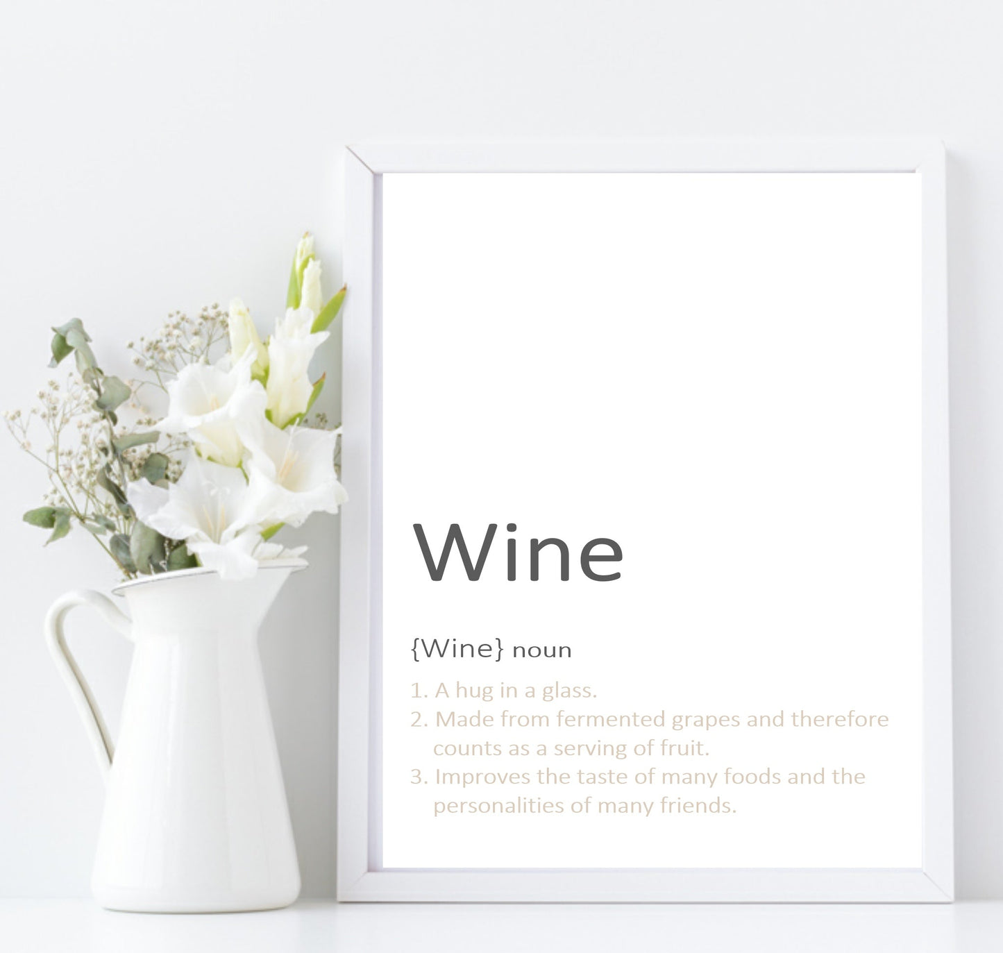 Wine Definition Print | Fun Wall Art