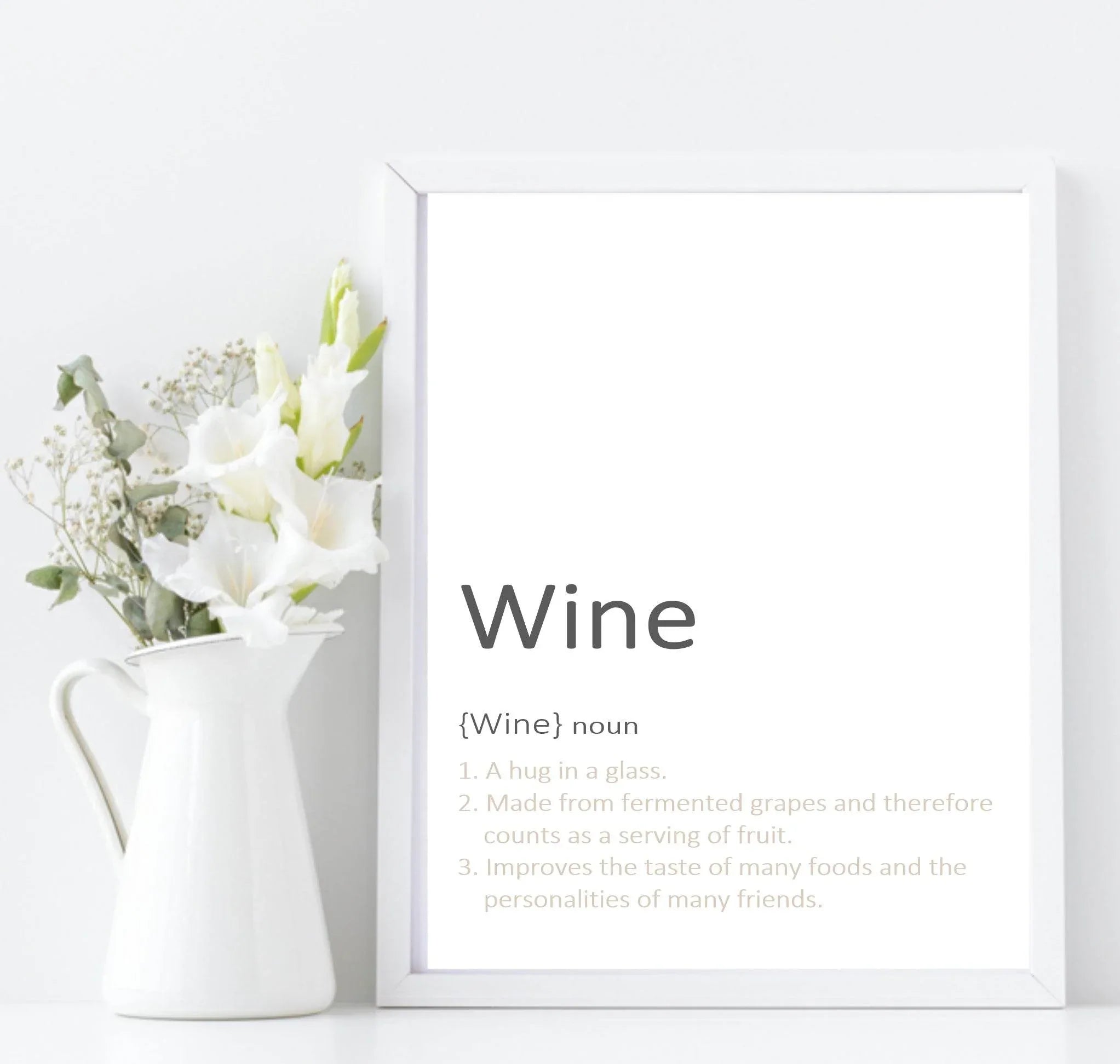 Wine Definition Print | Fun Wall Art - Larosier Prints