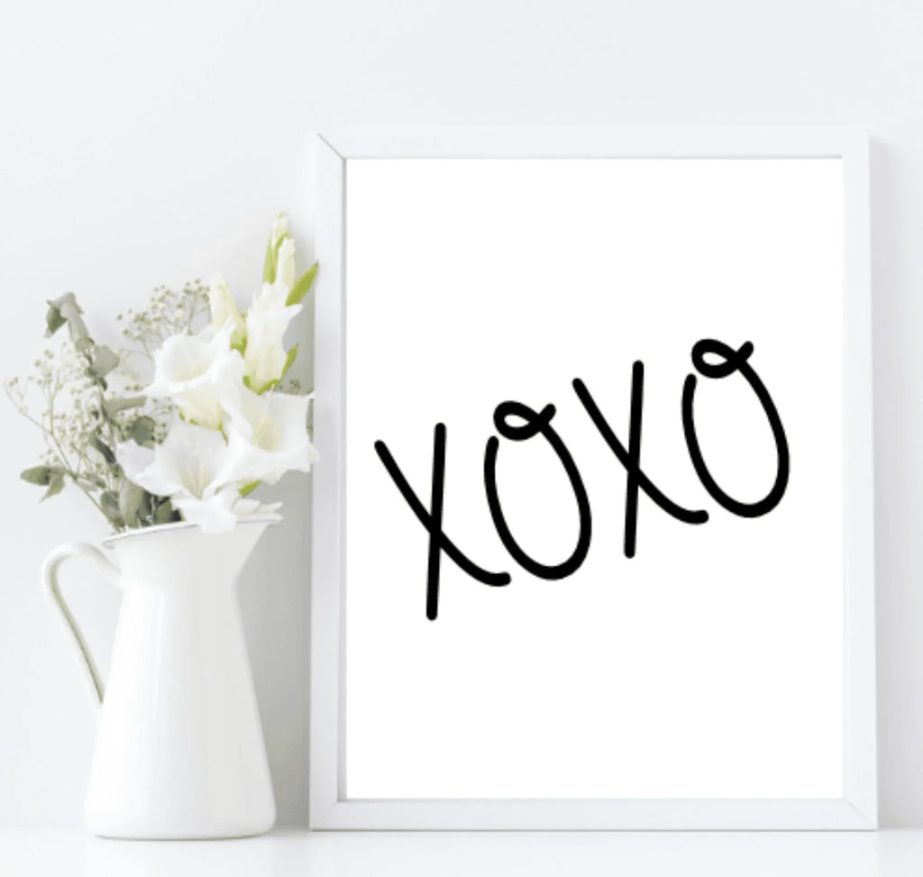 XOXO Print | Family & Love Wall Art - Larosier Prints