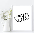 XOXO Print | Family & Love Wall Art - Larosier Prints