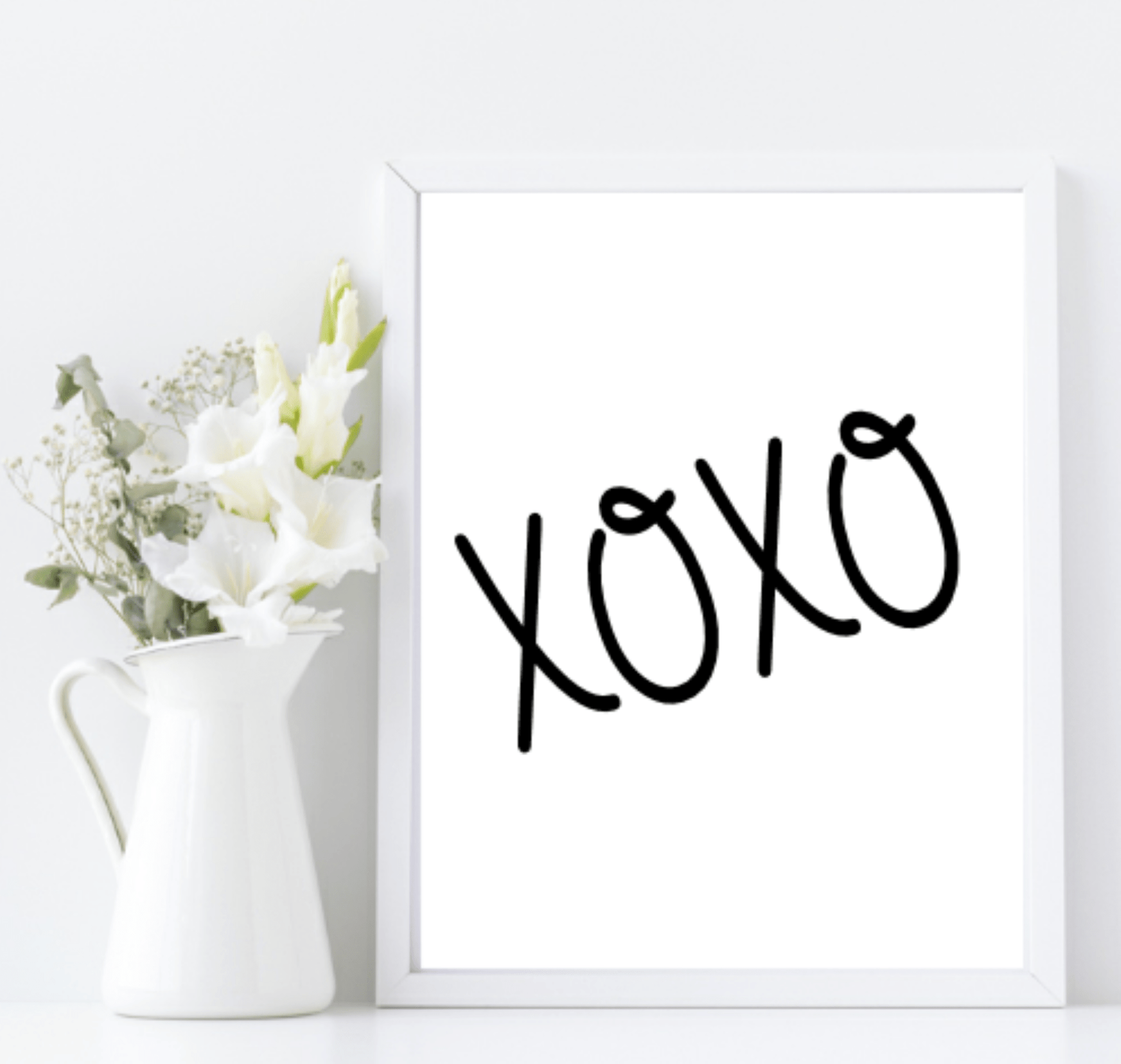 XOXO Print | Family & Love Wall Art A3