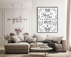 Your Vibe Attracts Your Tribe Print | Celestial Wall Art - Larosier Prints