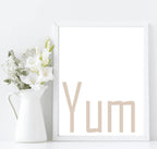 Yum Print | Kitchen Wall Art - Larosier Prints