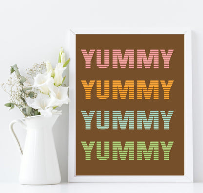 Yummy Yummy Print | Kitchen Wall Art